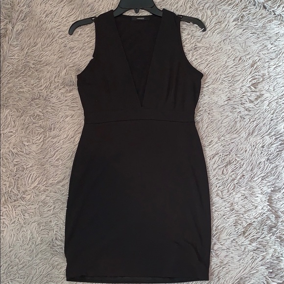 Forever 21 Dresses & Skirts - Black bodycon dress with deep v